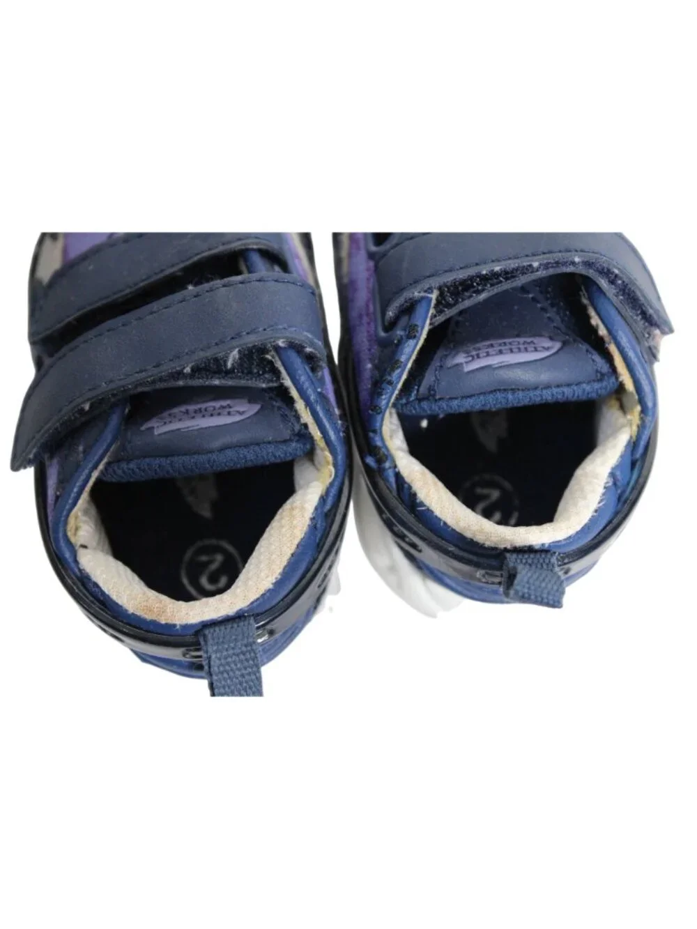 Athletic Works Blue Purple Baby Sneakers Kids Shoe Size 2